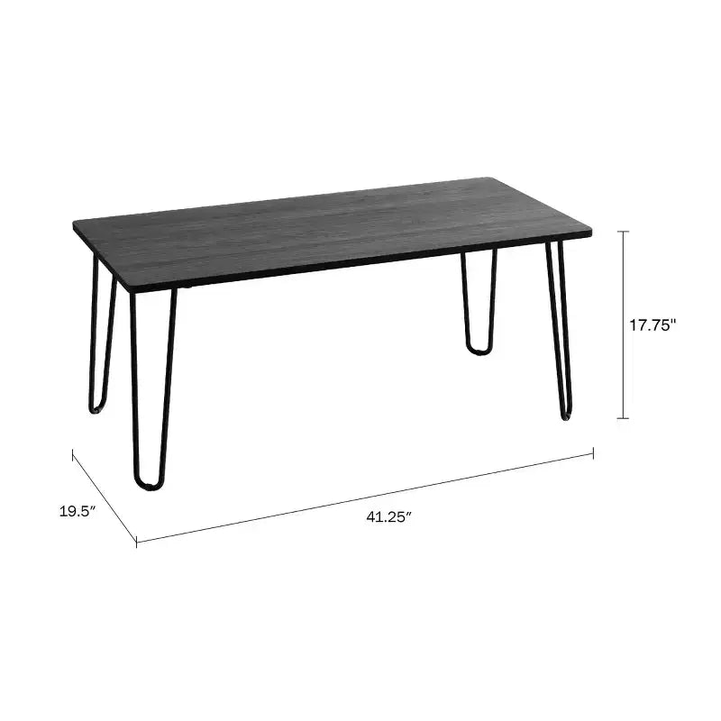 Table basse moderne Lavish Home Style industriel moderne