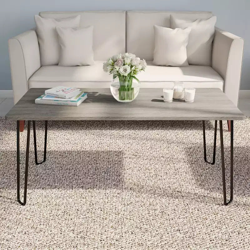 Table basse moderne Lavish Home Style industriel moderne