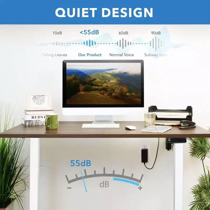 Base de bureau debout électrique à moteur unique