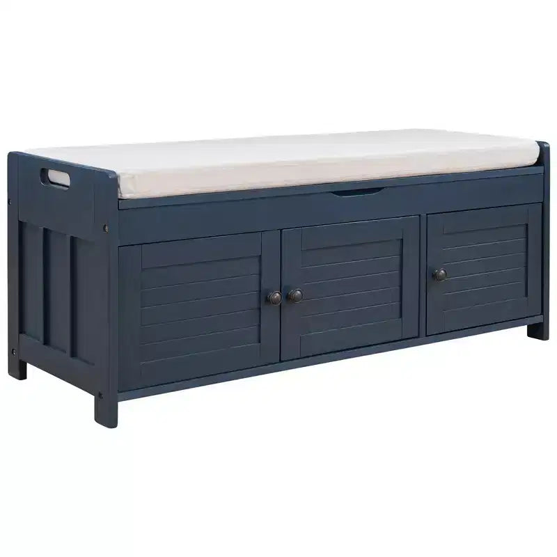 Banc de rangement et meuble à chaussures d'entrée en bois