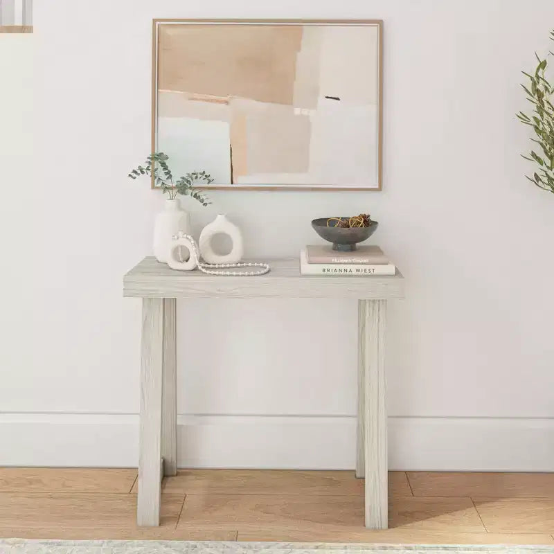 Console en bois massif, table de canapé style ferme classique