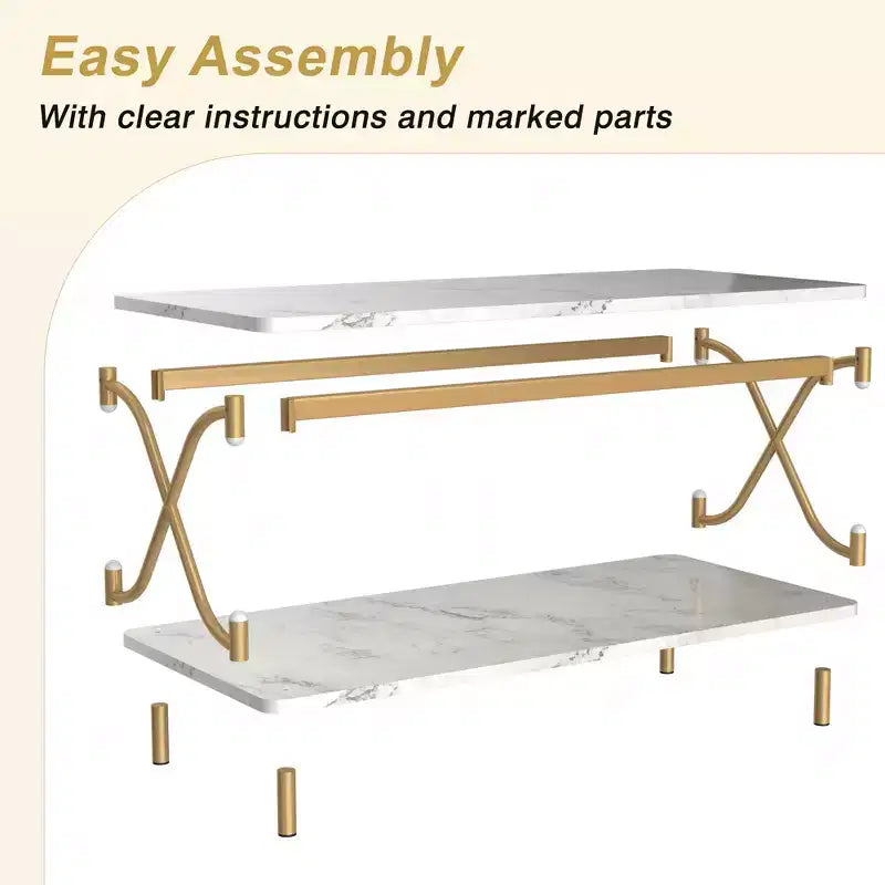 Table basse moderne en bois avec rangement et étagères ouvertes