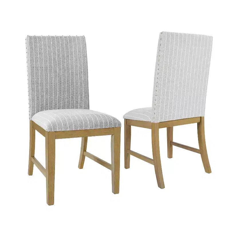 Chaises de salle à manger en bois rembourrées avec tablier et cadre en contreplaqué