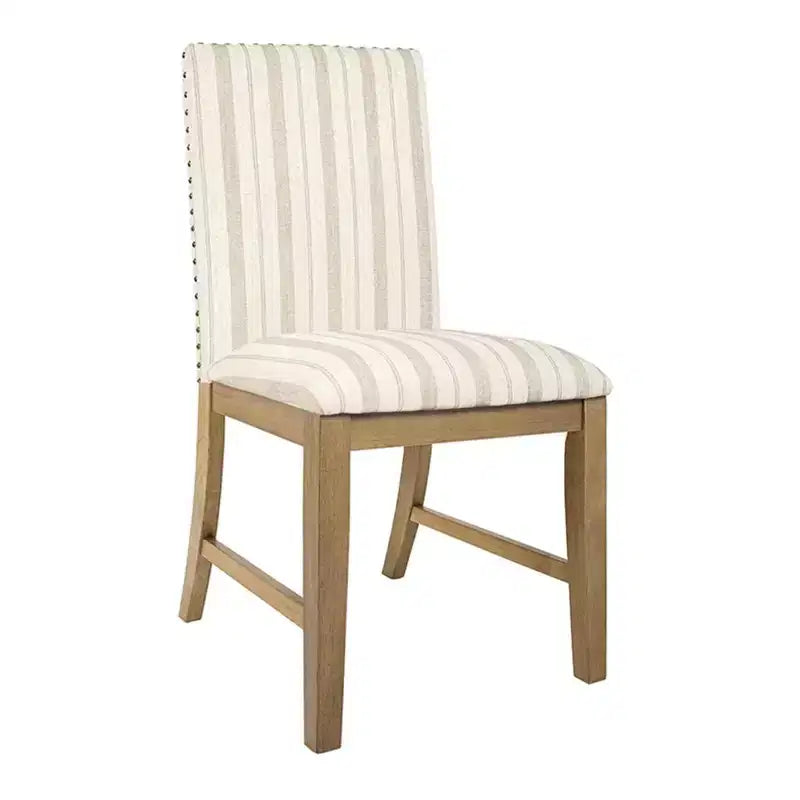 Chaises de salle à manger en bois rembourrées avec tablier et cadre en contreplaqué