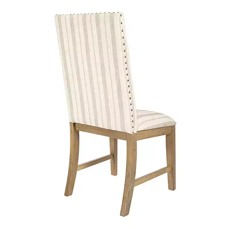 Chaises de salle à manger en bois rembourrées avec tablier et cadre en contreplaqué