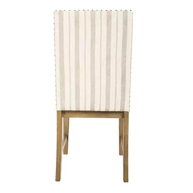 Chaises de salle à manger en bois rembourrées avec tablier et cadre en contreplaqué