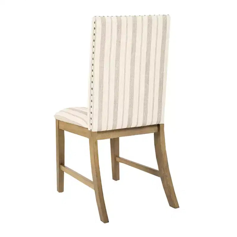 Chaises de salle à manger en bois rembourrées avec tablier et cadre en contreplaqué