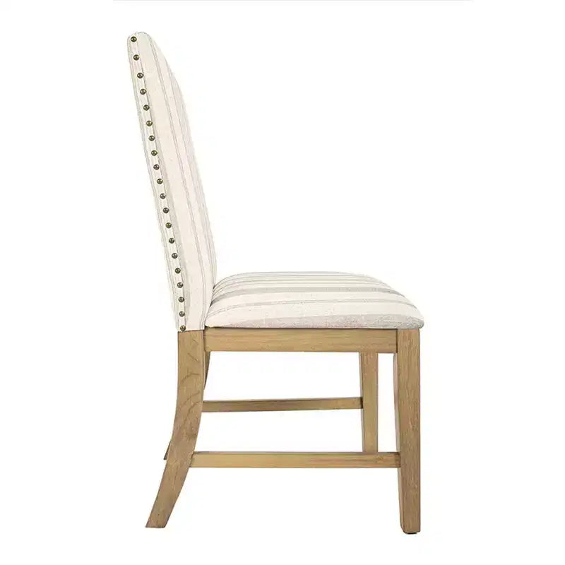 Chaises de salle à manger en bois rembourrées avec tablier et cadre en contreplaqué