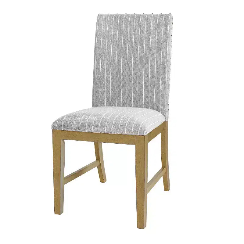 Chaises de salle à manger en bois rembourrées avec tablier et cadre en contreplaqué