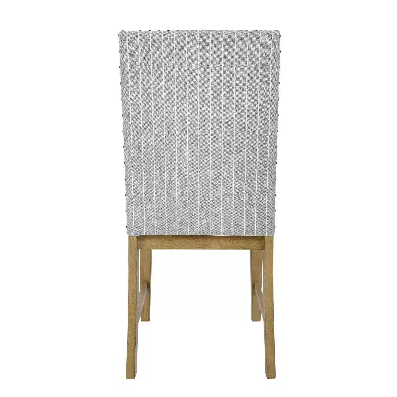 Chaises de salle à manger en bois rembourrées avec tablier et cadre en contreplaqué