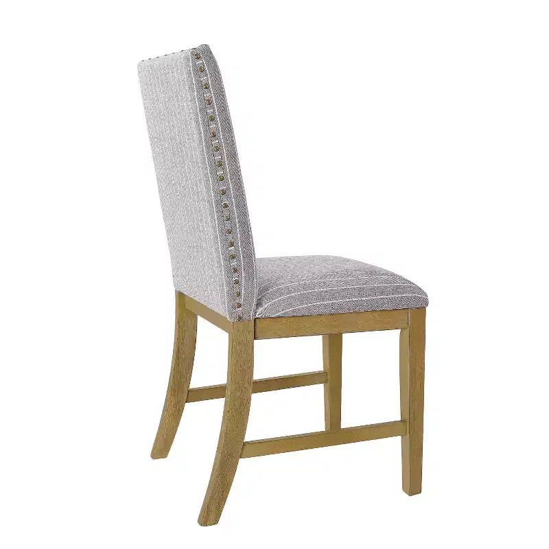Chaises de salle à manger en bois rembourrées avec tablier et cadre en contreplaqué