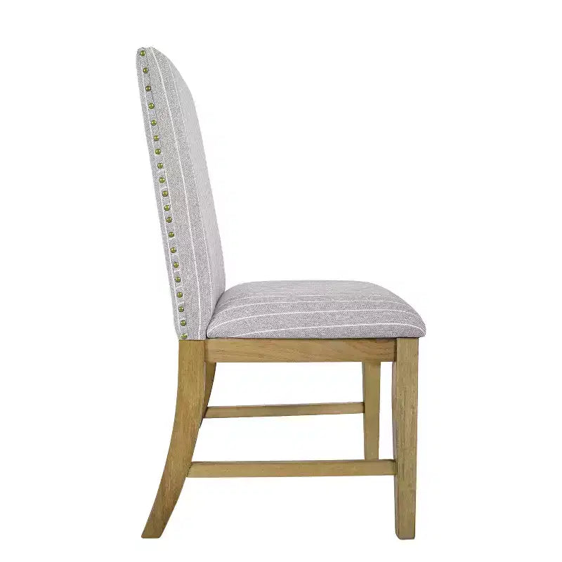 Chaises de salle à manger en bois rembourrées avec tablier et cadre en contreplaqué