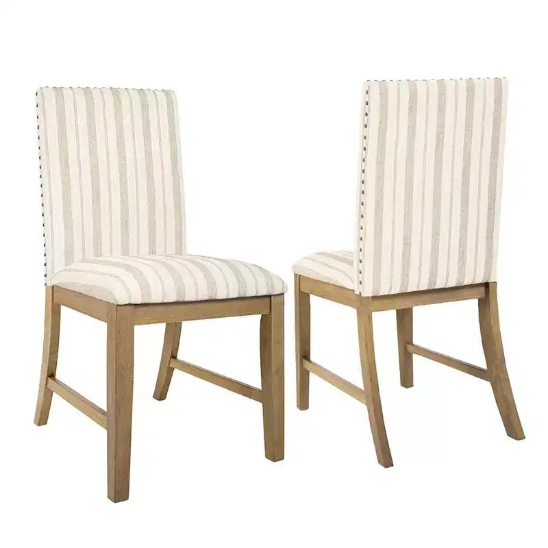 Chaises de salle à manger en bois rembourrées avec tablier et cadre en contreplaqué